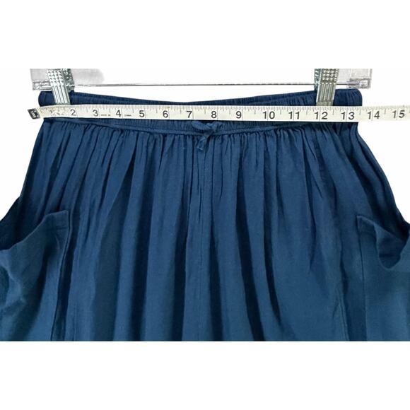 Free People Quinn Harem Pants Womens XS Blue Billowy Oversized Slouchy Boho - Picture 7 of 15